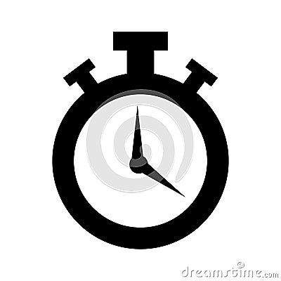 Chronometer watch isolated icon Vector Illustration