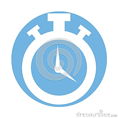 Chronometer watch isolated icon Vector Illustration