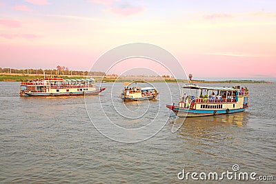 Chroy Changvar Phnom Penh Boat Tours & River Cruises Editorial Stock Photo