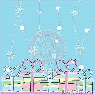 Chrstmas card Stock Photo