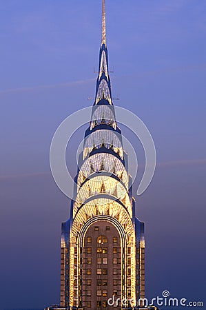 Chrysler Building at sunset, New York City, NY Editorial Stock Photo