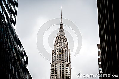 Chrysler Building surrounded by skyscrapers in New York. USA 2012 Editorial Stock Photo