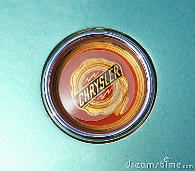 Chrysler Ghia Trunk Badge Editorial Stock Photo