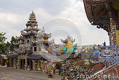 Chua Linh Phuoc temple Stock Photo