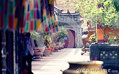 Chua Thien Tru Temple Stock Photo