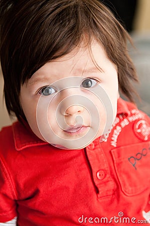 Chubby boy potrait Stock Photo