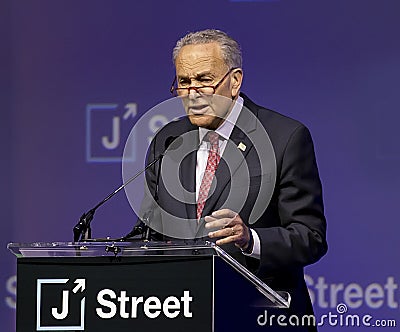 Chuck Schumer at 2019 J Street National Conference Editorial Stock Photo