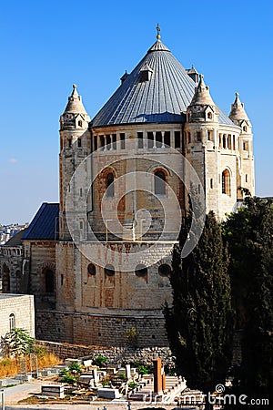 Chucrh Of Dormition Stock Photo