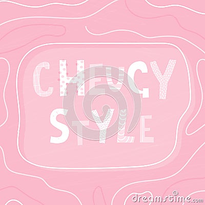 Chugstyle poster. The new teenage mainstream of millennials. Vector Illustration