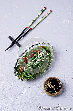 Chukka salad from seaweed Stock Photo