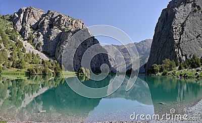 Chukurak lake - Fann Mountains, Tajikistan Stock Photo