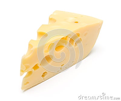 Chunk of tasty cheese Stock Photo