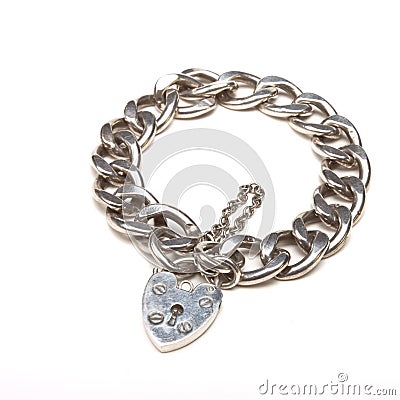 Chunky Charm bracelet Stock Photo