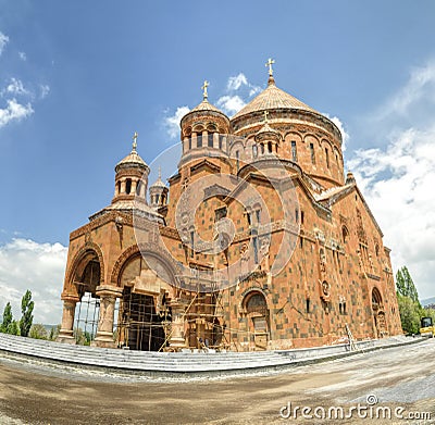 Church in Abovyan Stock Photo