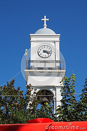 Church of Agioi Taxiarches in Milies, Pelion, Greece Stock Photo