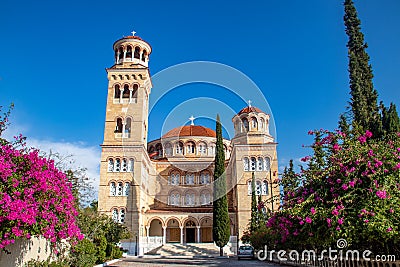 The Church of Agios Nektarios, Saint Nectarios Editorial Stock Photo