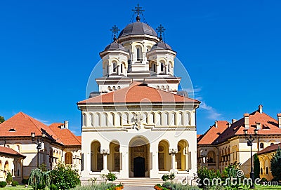 Church in Alba Iulia, Romania Stock Photo