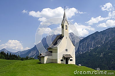 Church in the Alpes Stock Photo