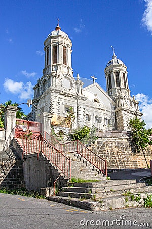 Church in Antigua Stock Photo