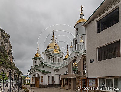 The Church of the Archangel Michael is the main Orthodox shrine of Alupka. Editorial Stock Photo