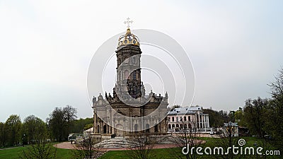 Church architecture in the European style. Stock Photo