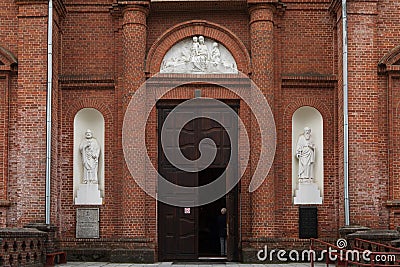 Church of the Ascension of Christ in Utena, Lithuania Editorial Stock Photo