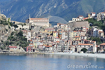 Scilla, old fisherman village in Calabria Editorial Stock Photo