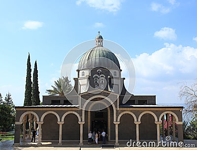 Church of the Beatitudes, Sea of Galilee Editorial Stock Photo