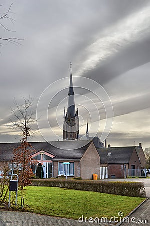 Church in Beek en Donk Stock Photo