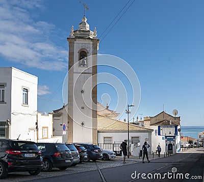 Church Bell Tower in the Algarve, Portugal Editorial Stock Photo