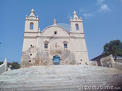 This church belongs to the Div of Gujarat Stock Photo