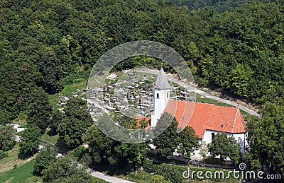 Church of Birth of Virgin Mary in Sveta Marija pod Okicem, Croatia Stock Photo