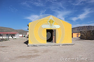 Church Boquillas Del Carmen Mexico Stock Photo