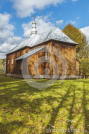 Church in Brzegi Dolne Stock Photo