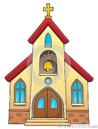 Church building theme image 1 Vector Illustration