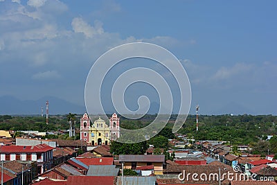 The church of Calvario in Leon, Nicaragua Editorial Stock Photo