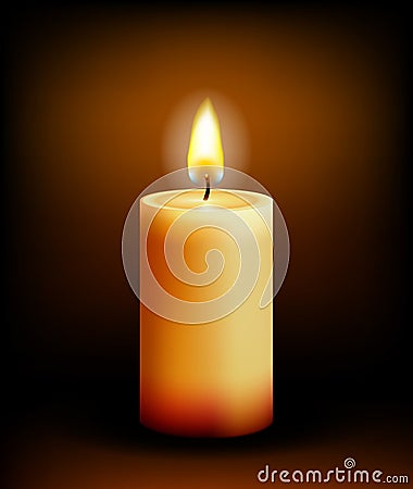 Church candle light Vector Illustration