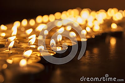 Church candle Stock Photo