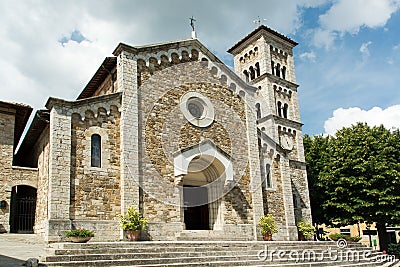 Church of castellina in chianti in italien Stock Photo