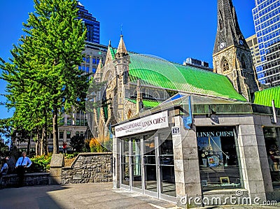 Church Cathedral Side Street View Building View Editorial Stock Photo