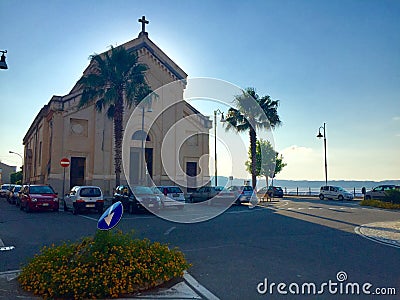 Church Chiesa Cannitello di Villa San Giovanni Editorial Stock Photo