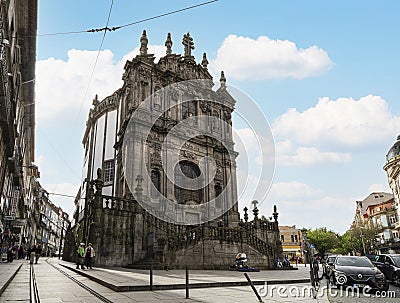 Church of the Clerics in Porto, Portugal Editorial Stock Photo