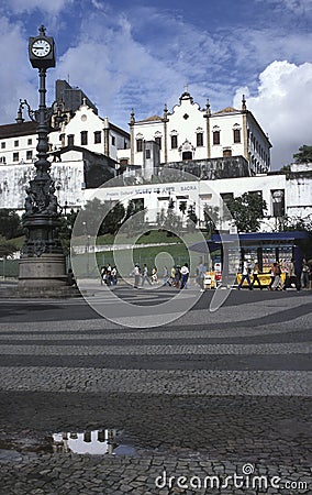 The Church and Convent of Santo Antonio in Largo Carioca, Rio de Editorial Stock Photo