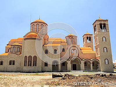 New Church of Cyprus Orthodox Church, Kolosi Cyprus Stock Photo