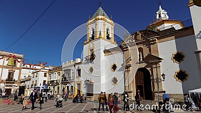 Church Del Socorro-Ronda- ANDALUSIA-SPAIN Editorial Stock Photo