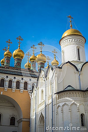 Church of the Deposition of the Robe, Moscow Kremlin, Russia Stock Photo