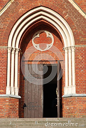 Church door Stock Photo