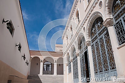 Church of the Dormition, Ermoupolis (Greece) Stock Photo