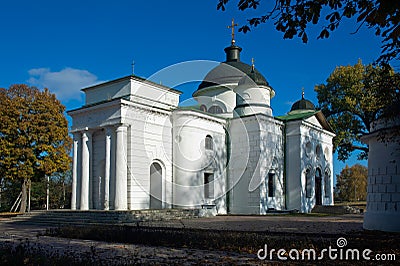 Church in the estate Kachanovka Chernigov region Ukraine Stock Photo