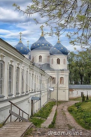 Church of Exhaltation of the Cross, Yuriev Monastery Stock Photo